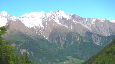 Almhütte Santnerhof Aussicht ins Tal