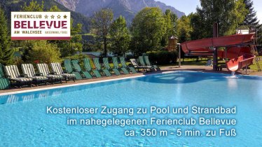 Freibad im nahegelegenen Ferienclub