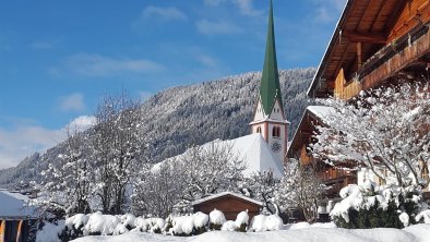 Schönblick_Alpbachtal_Blick Kirche-Winter, © Haus Schönblick