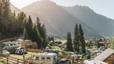 Panorama Stellplätze Naturcamping Kuprian, © Natur Camping Kuprian Ötztal