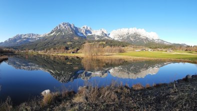 Blick vom Golfplatz zum Wilden Kaiser