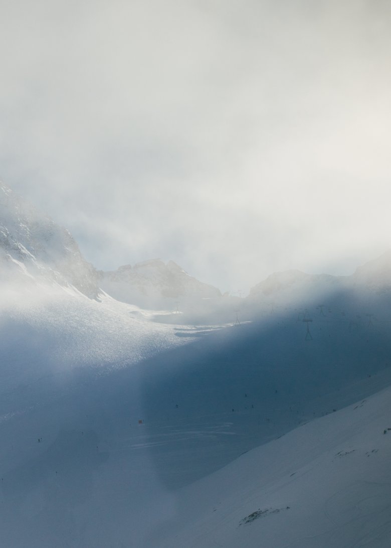 Blick auf den Stubaier Gletscher.