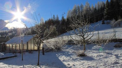 Blick auf unseren Garten