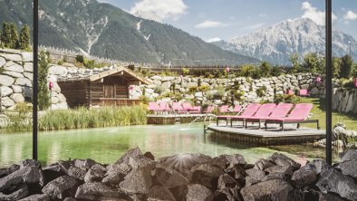 Alpenresort Schwarz Bergseesauna Ausblick