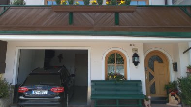 private Terrasse der Ferienwohnung