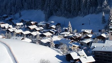 Blick auf das winterliche Auffach