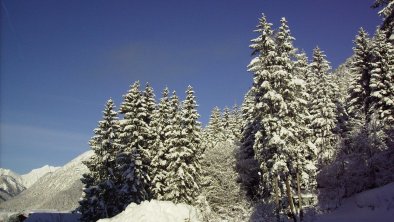 Ausblick vom Balkon/Winter