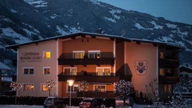 Haus Wiesengrund Winter Nacht