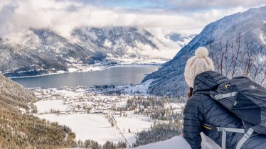 Blick auf die verschneite Region Achensee, © https://www.achensee.com/presse-bilderarchiv/