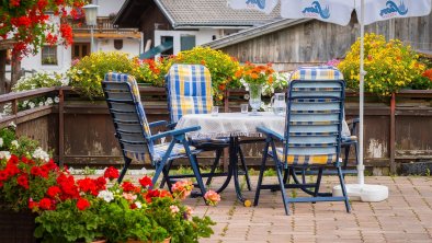 Unsere gemütliche Terrasse zum Entspannen!