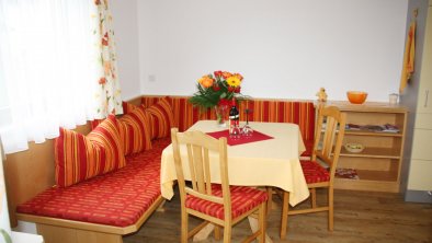 Sitzecke in der Wohnküche Ferienwohnung 1