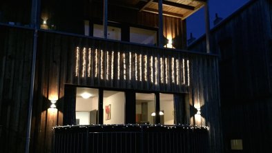 night lights on house