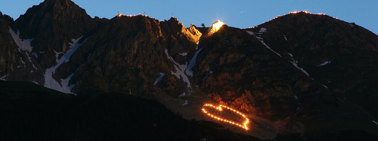 Bergfeuer auf der Innsbrucker Nordkette, © Tirol Werbung/Christian Wührer