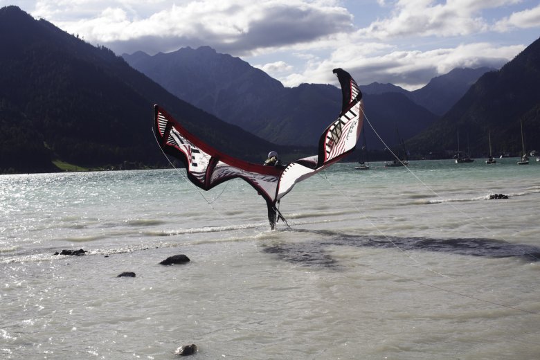 Achensee, am Badestrand Buchau in Maurach