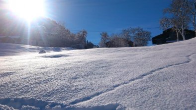 Aussicht vom Haus Winterlandschaft