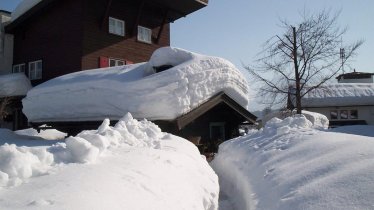 unser Garten im Winter