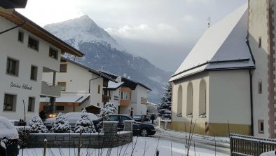 Aussicht Winter vom Balkon