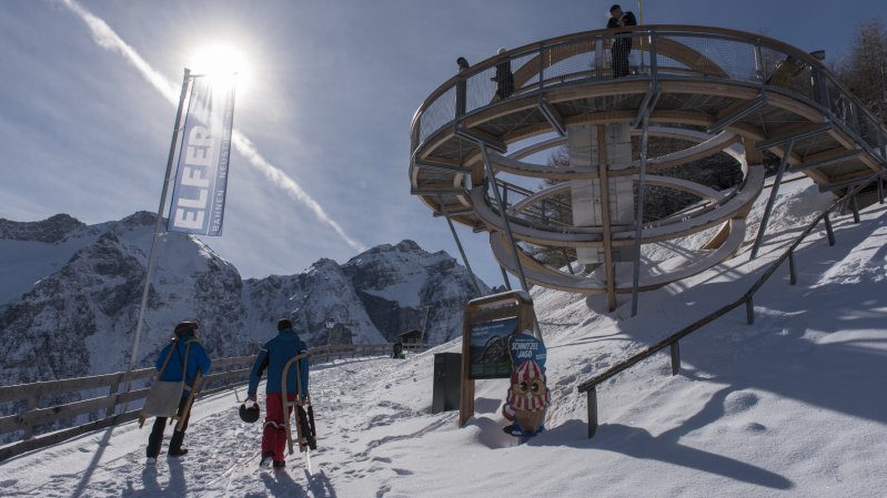 Sonnenuhr am Elfer im Winter, © TVB Stubai Tirol/Christoph Malin