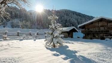 Winter Oberau Landschaft  + Kirche +  Wildschönau