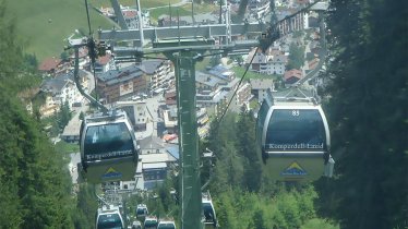 Blick von der Komperdellbahn zum Haus - Lage