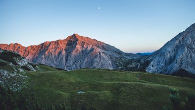 Sonnenuntergang am Sunntiger im Naturpark Karwende, © Region Seefeld