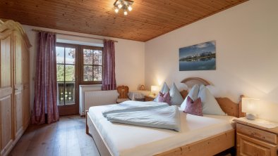 Haidhof Appartement Badeseeblick Schlafzimmer