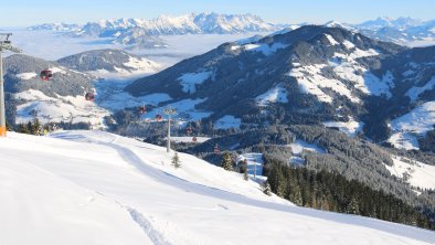 Blick vom Schatzberg ins Tal mit neuen Godeln Wint