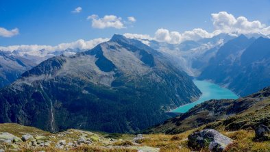 Blick auf den Schlegeis-Stausee