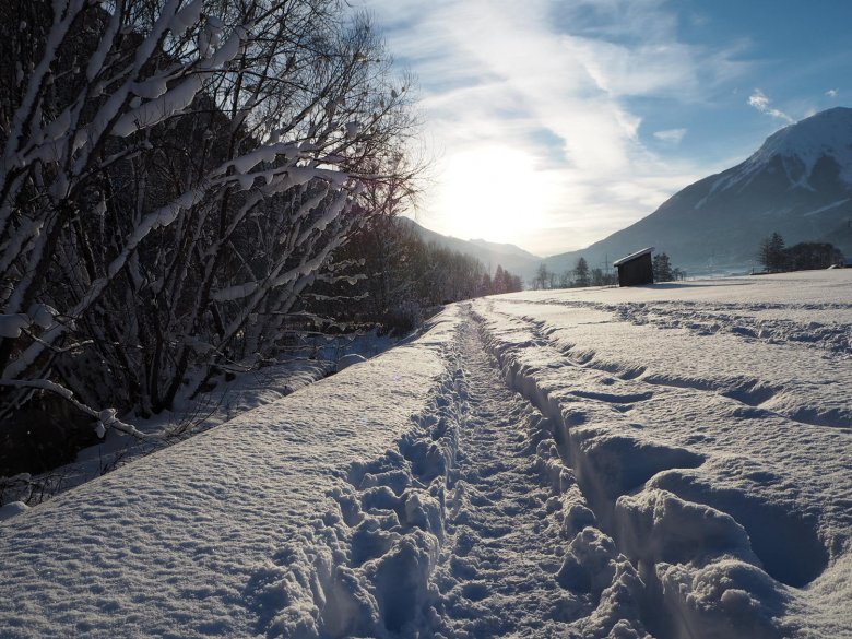 Winterwanderung im Gurgltal. Foto: Belinda Haidegger