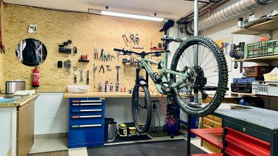 Bikeraum mit Werkstatt