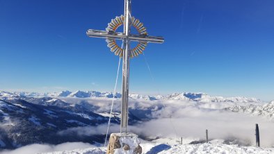 Moaeben Alpbach. Gipfelsieg Schatzberg, © Margit Klingler