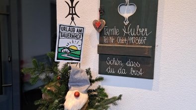 Weihnachtlicher Eingang