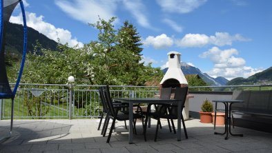 Grillmöglichkeit auf der Gästeterrasse