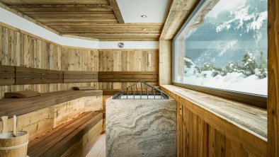 Sauna mit Blick ins Freie