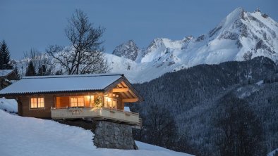 Friedlach Hütte Winter-Nacht