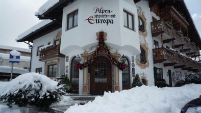 App. Europa, St. Johann in Tirol, Winter, Eingang