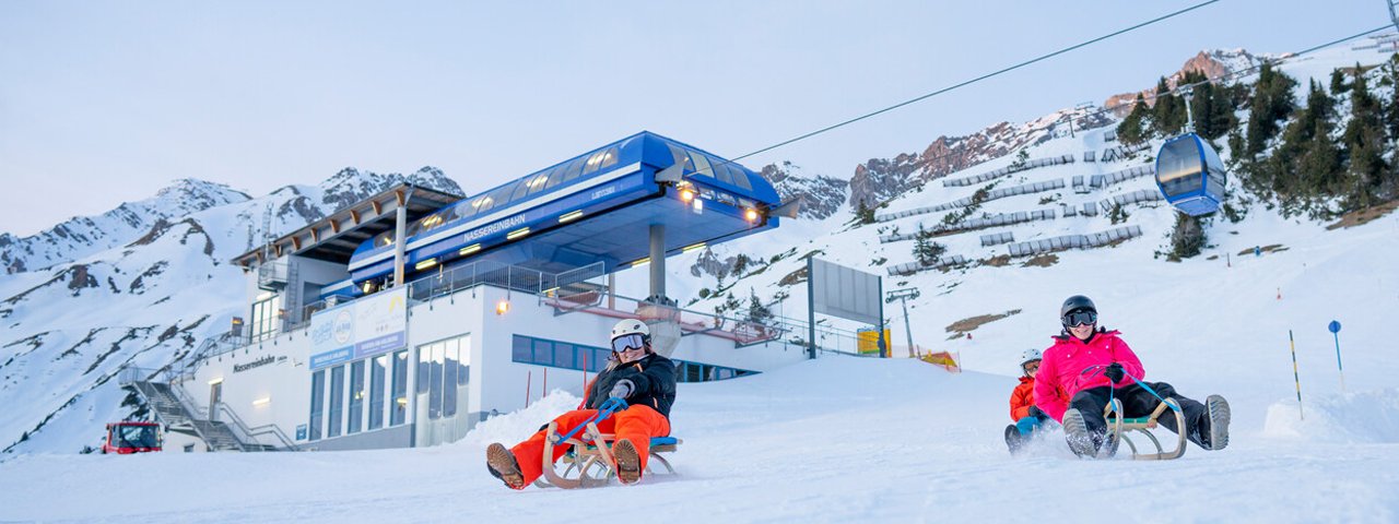 Rodeln in St. Anton am Arlberg, © Arlberger Bergbahnen / Patrick Bätz