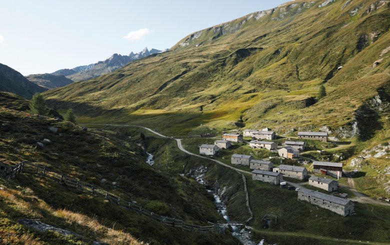 Heute besitzen Südtiroler Bauern das Weiderecht für die Jagdhausalm. Im Sommer werden hier knapp 350 Kühe, wie es heißt, „gealpt“.