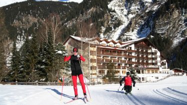 Übungsloipe Weisseespitz: optimal für den Einstieg ins Schlittenlanglaufen, © Tiroler Oberland