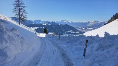 Aussicht - Straße zur Piste