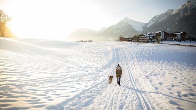 Langlaufloipe direkt vor unserem Haus, © Matthias Sedlak