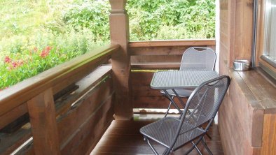 Balkon mit Blick auf die Bergwelt