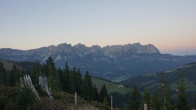 Blick vom Gsengmösl auf den Wilden Kaiser