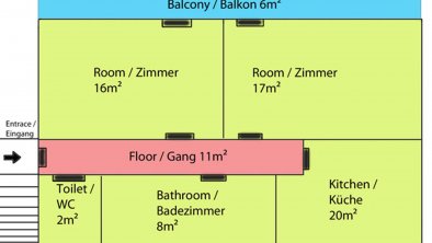 Querschnitt Ferienwohnung Kainer