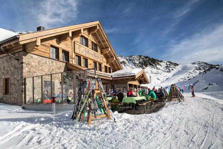 Eine der besten Skihütten in St. Anton: die Arlberg Thaja, Foto: Arlberg Thaja
