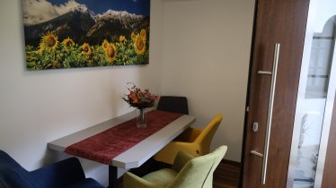 Essbereich Ferienwohnung Gnadenwald Tirol