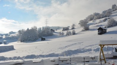 Ausblick im Winter Richtung Piller