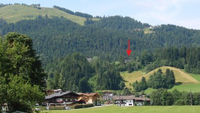 Blick von Ellmau zu Haus Geigern