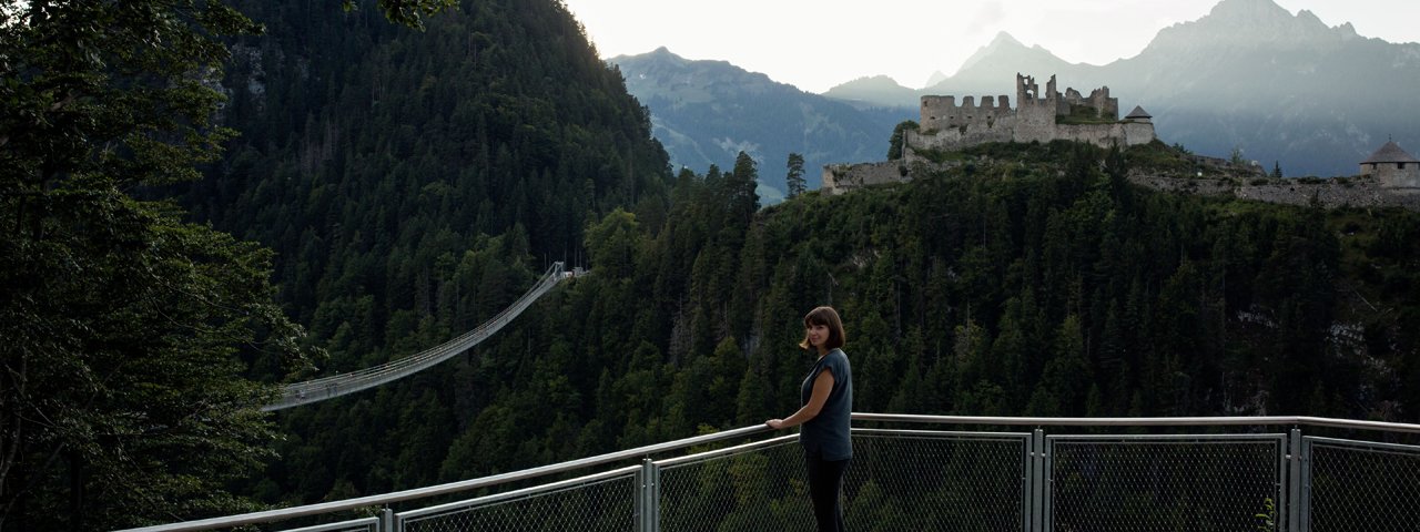 Festung Ehrenberg und die Highline 179 bei Reutte, © Tirol Werbung / Lisa Hörterer