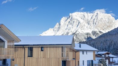 Chalets mit Blick zum Wetterstein